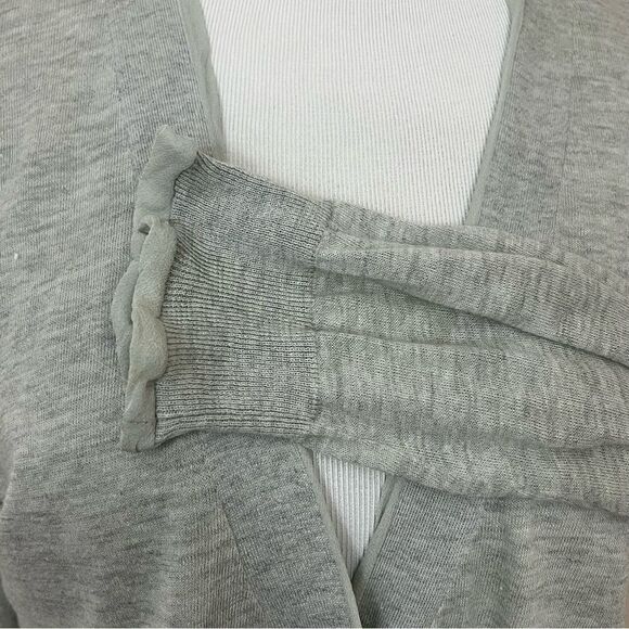 Jigsaw Cotton/Linen/ Silk Lightweight Cardigan Blouse Neutral Tan/ Greige L - Picture 5 of 6